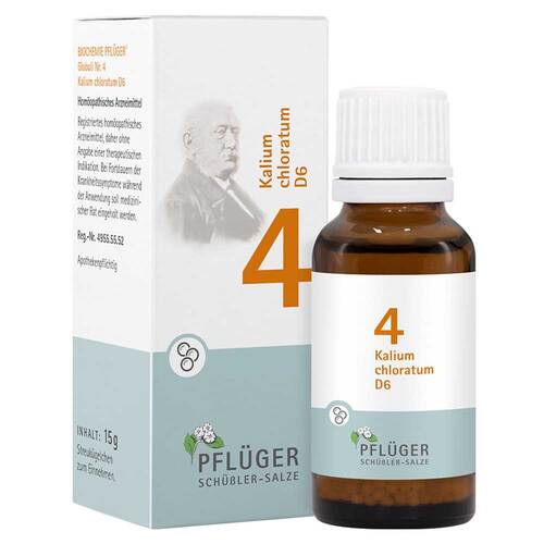 Biochemie Pfl&uuml;ger 4 Kalium chloratum D 6 Globuli - 1