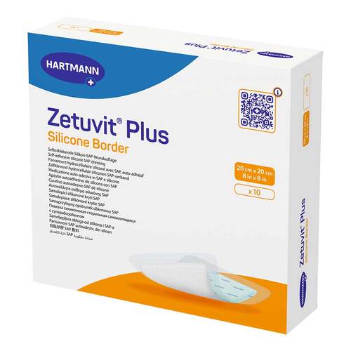 Zetuvit Plus Silicone Border 20x20 cm - 1