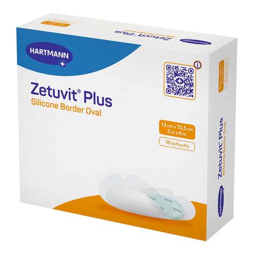 Zetuvit Plus Silicone Border oval 13x15,5 cm - 1