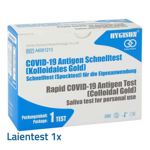 HYGISUN Covid-19 Corona Antigen Spucktest Selbsttest - 1