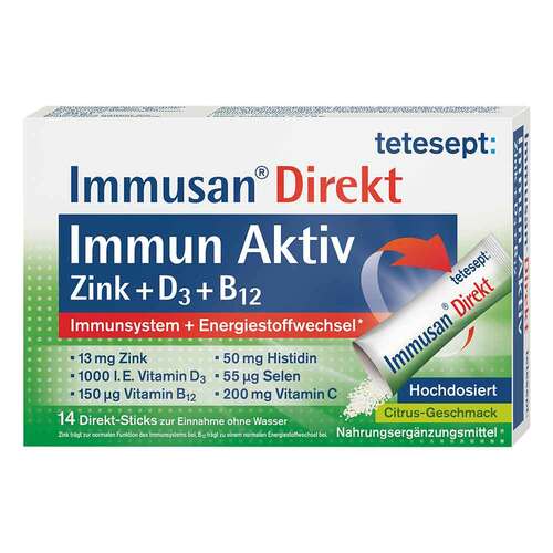 Tetesept Immusan Direkt Zink + D3 + B12 Granulat - 1