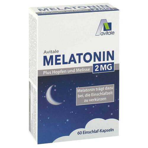 Melatonin 2 mg plus Hopfen und Melisse Kapseln - 1