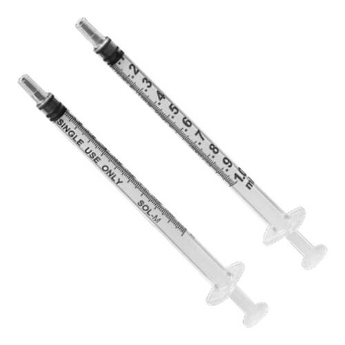 Sol-M 1 ml Spritze mit wei&szlig;em Kolben - 1