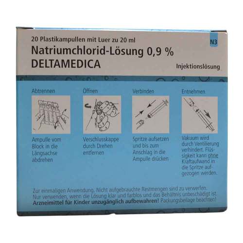 Natriumchlorid-L&ouml;sung 0,9% Deltamedica Luer Pl. - 2