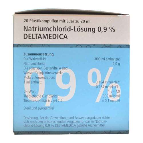 Natriumchlorid-L&ouml;sung 0,9% Deltamedica Luer Pl. - 3
