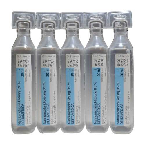 Natriumchlorid-L&ouml;sung 0,9% Deltamedica Luer Pl. - 6
