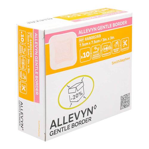 Allevyn Gentle Border 7,5x7,5 cm Schaumverband  - 1
