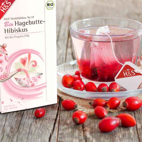 H&S Bio Hagebutte-Hibiskus Filterbeutel - 3
