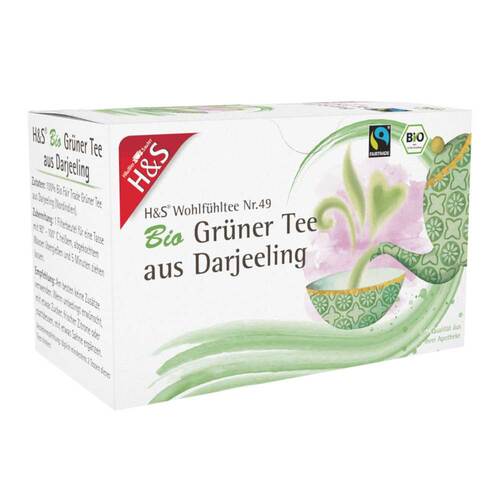 H&S Bio Gr&uuml;ner Tee aus Darjeeling Filterbeutel - 1