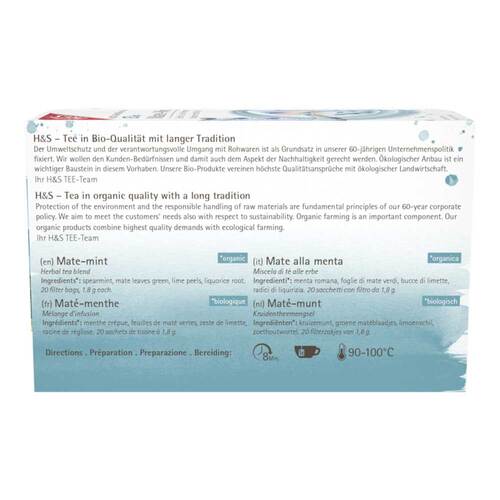 H&S Bio Mate-Minze Filterbeutel - 2