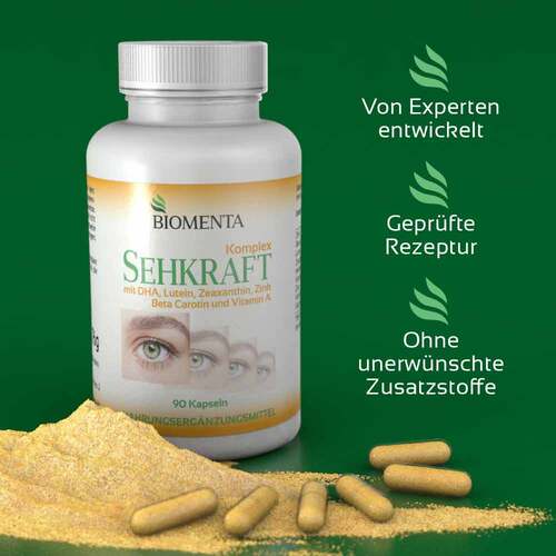 Biomenta Sehkraft Kompl.DHA Lutein Zeaxanthin Kapseln  - 4