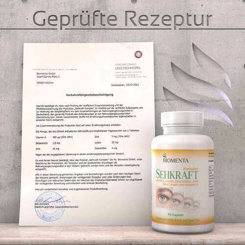 Biomenta Sehkraft Kompl.DHA Lutein Zeaxanthin Kapseln  - 5