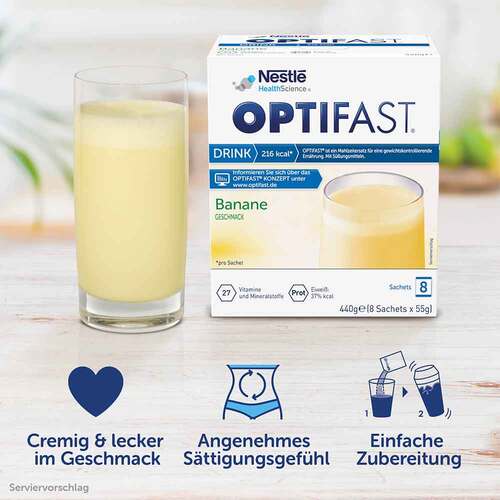 Optifast Drink Banane Pulver - 6