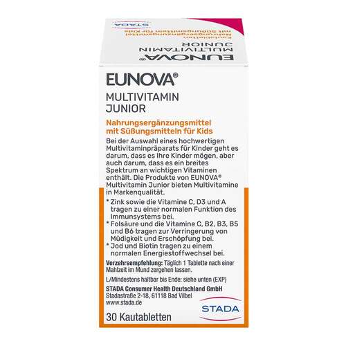 Eunova Junior Kautabletten mit Orangengeschmack - 2