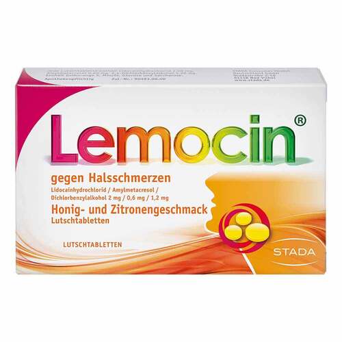 Lemocin® gegen Halsschmerzen Honig- und Zitronengeschmack - 1