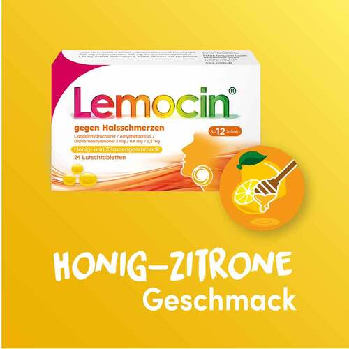 Lemocin® gegen Halsschmerzen Honig- und Zitronengeschmack - 5