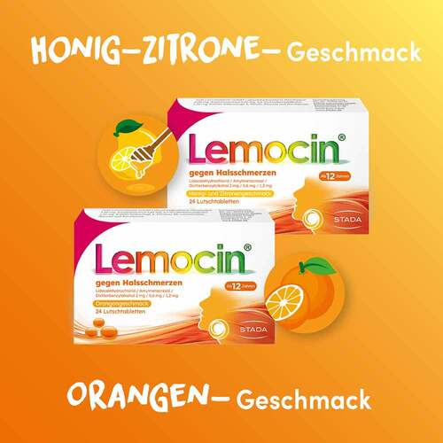 Lemocin® gegen Halsschmerzen Orangengeschmack - 6