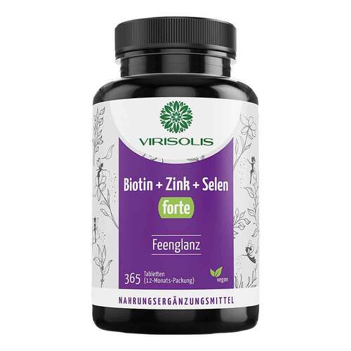 Virisolis Biotin-Zink-Selen Forte 12-Mon.vegan Tab - 1