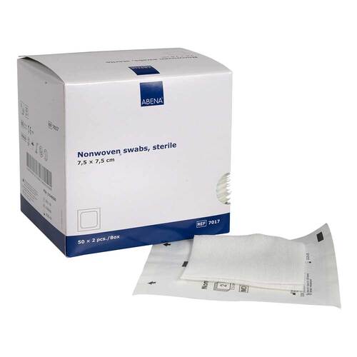 Vlieskompressen 7,5x7,5 cm steril 4lagig - 1