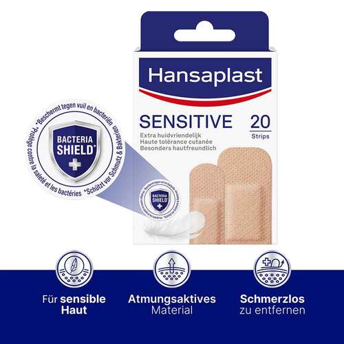 Hansaplast SENSITIVE Pflasterstrips Hautton light - 2