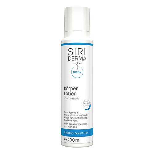 Siriderma K&ouml;rperlotion ohne Duftstoffe - 1