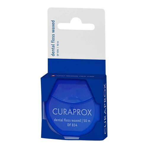 Curaprox DF 834 Zahnseide waxed Minze Spender - 1