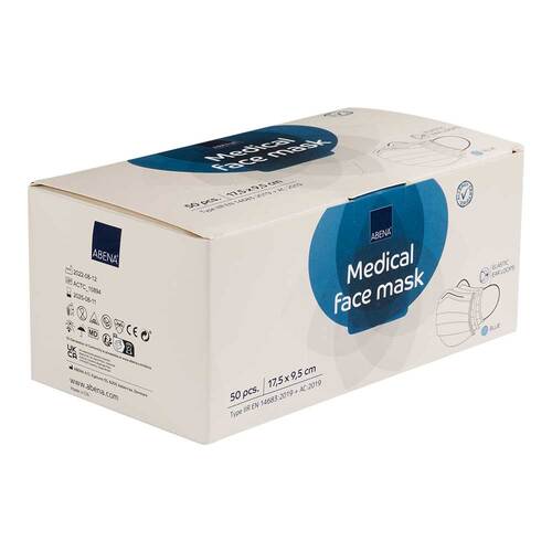 Mundschutz 3LAGIG mit Ohrschlaufen Gesichtsm.Typ Iir - 1