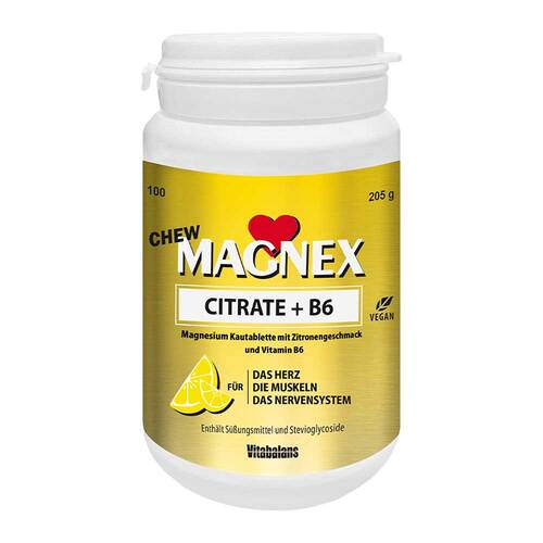 Magnex Citrate 375 mg + B6 Chew laktosefrei veg.KTA - 1