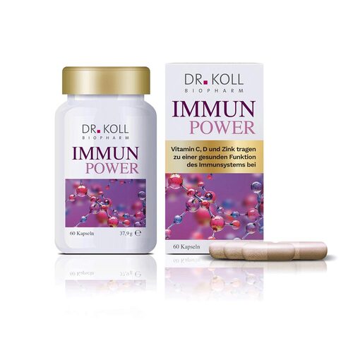 Immun Power Dr. Koll Vitamin C + Vitamin D + Zink Kapseln  - 1