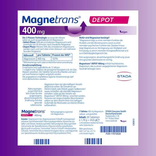 Magnetrans Depot 400 mg Tabletten - 5