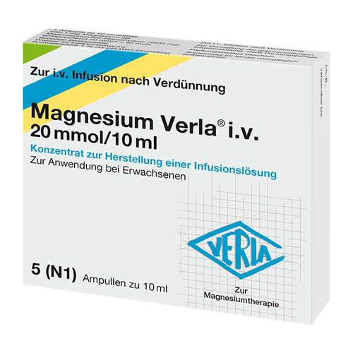 Magnesium Verla i.v. 20 mmol/10 ml K. z. H. einer Infusionslsg - 1