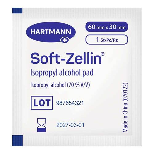 Soft-Zellin Alkoholtupfer 30x60 mm - 2