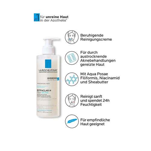 La Roche Posay Effaclar H Iso-Biome Reinigungscreme - 4