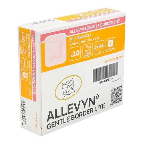 Allevyn Gentle Border Lite 5x5 cm Schaumverband  - 1