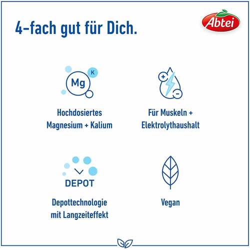 Abtei Magnesium 400 + Kalium Tabletten - 3