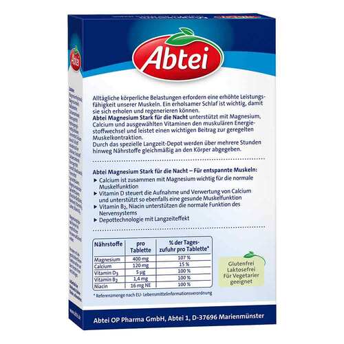 Abtei Magnesium Stark f&uuml;r die Nacht Depot Tabletten - 2