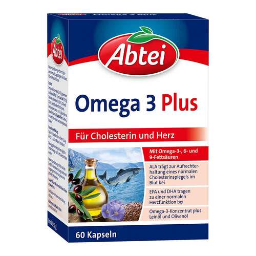 Abtei Omega-3 Plus Kapseln  - 1