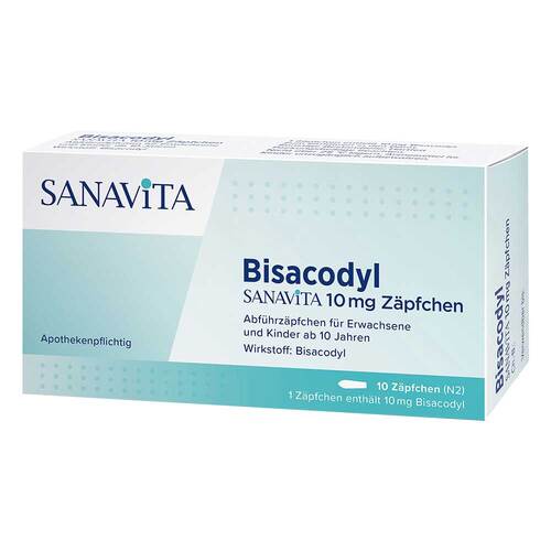 Bisacodyl Sanavita 10 mg Z&auml;pfchen - 1