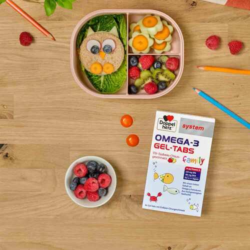 Doppelherz Omega-3 Gel-Tabs family Erdbeer Citrus system - 3