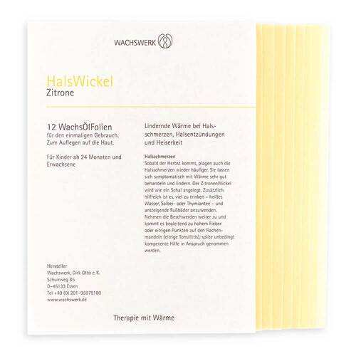 Halswickel Zitrone Wachswerk - 2