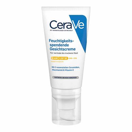 Cerave feuchtigkeitsspendende Gesichtscreme SPF 50 - 1