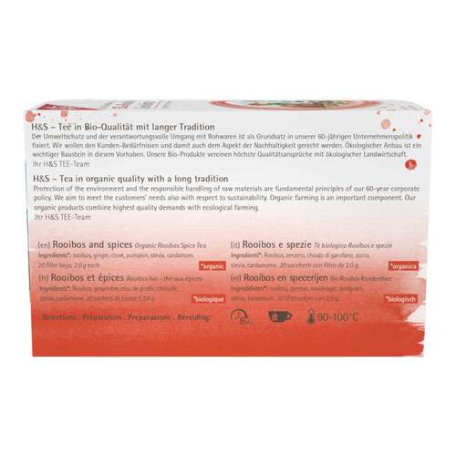 H&S Wintertee Bio Rooibos-Gew&uuml;rze Filterbeutel - 2