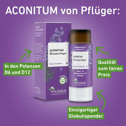 Aconitum D6 Globuli Pfl&uuml;ger Dosierspender - 3