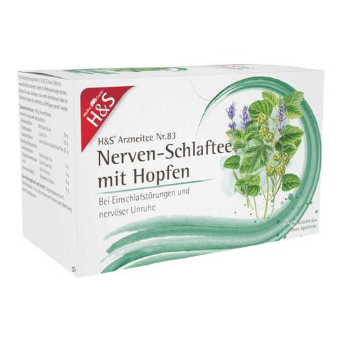 H&S Nerven- und Schlaftee mit Hopfen Filterbeutel - 1