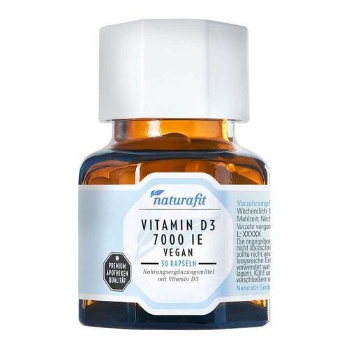 Naturafit Vitamin D3 7.000 I.E. vegan Kapseln - 1