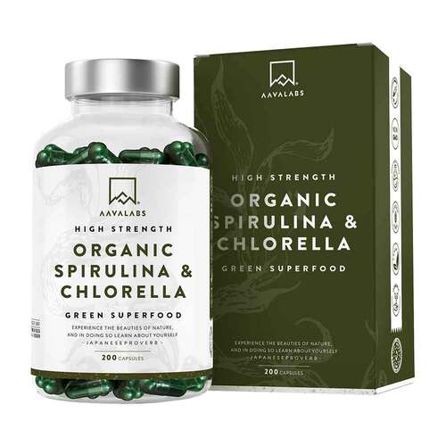 Aavalabs Spirulina &amp; Chlorella Komplex vegan Kapseln  - 1
