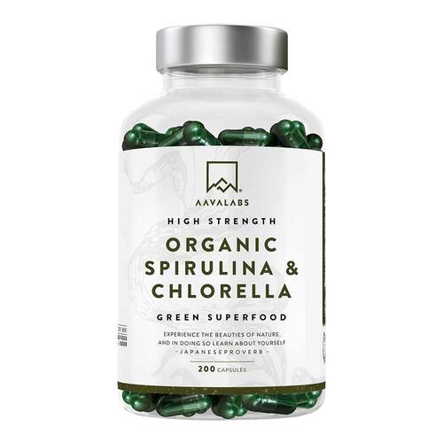 Aavalabs Spirulina &amp; Chlorella Komplex vegan Kapseln  - 2