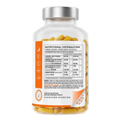 Aavalabs Curcumin + Piperin vegan Kapseln - 4