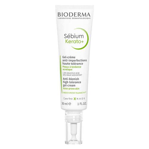 Bioderma Sebium Kerato + Creme-Gel Tube f&uuml;r unreine, &ouml;lige, zu Akne neigende Haut - 1