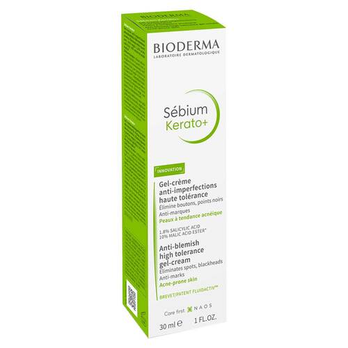 Bioderma Sebium Kerato + Creme-Gel Tube f&uuml;r unreine, &ouml;lige, zu Akne neigende Haut - 2